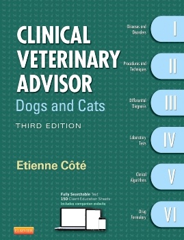表紙 Clinical Veterinary Advisor: Dogs and Cats, 3/E 表紙見本写真